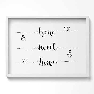 Obraz v rámu moderní Nápis pro byt 