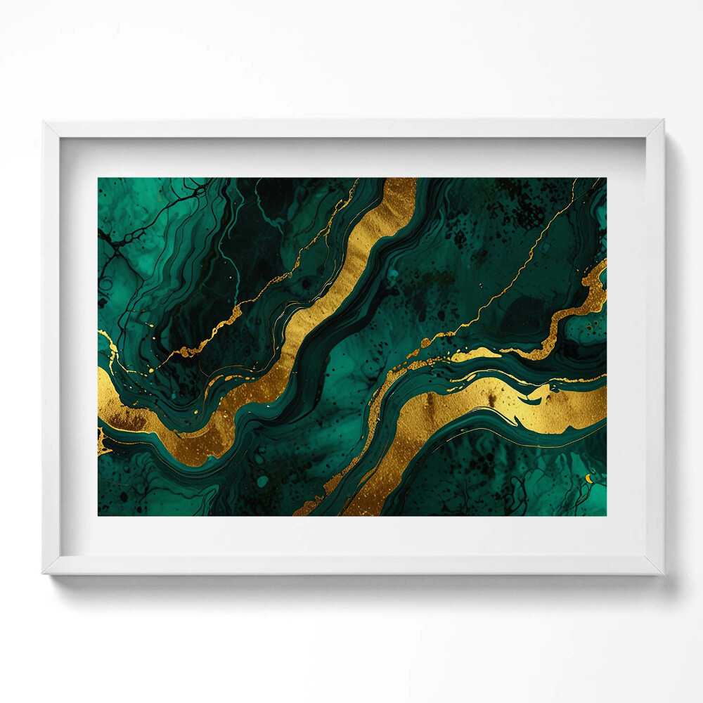 Obraz v rámu moderní Glamour textura se zlatem