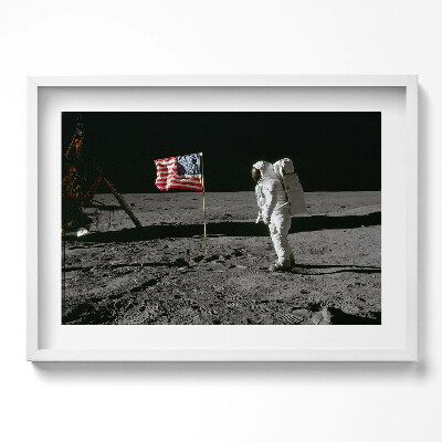 Obraz v rámu moderní Přistání na Měsíci - foto NASA