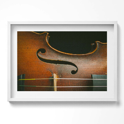 Obraz v rámu moderní Nástroj na housle