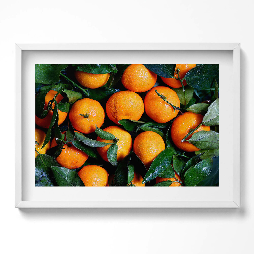 Obraz v rámu moderní Zralé italské pomeranče