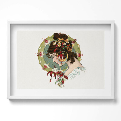 Obraz v rámu moderní Portrét krásné ženy