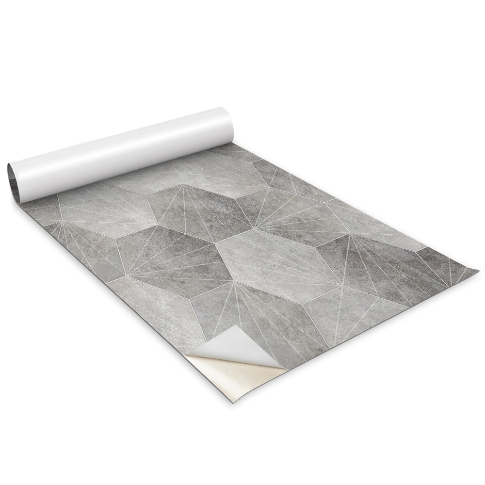 Tapeta na nábytek Šedé šestiúhelníky a čáry