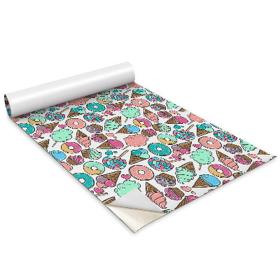 Tapeta na nábytek Kresba sladkostí