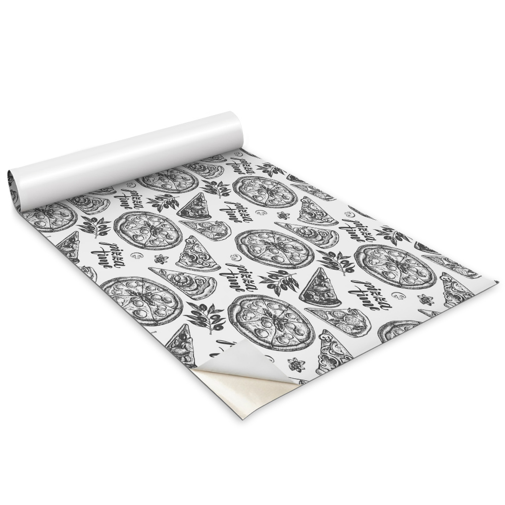 Tapeta na skříň Černobílé motivy pizzy