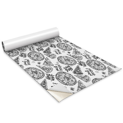 Tapeta na skříň Černobílé motivy pizzy