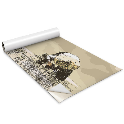 Tapeta na skříň Sbírání rýže