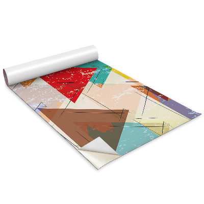 Tapeta na skříň Barevné trojúhelníky