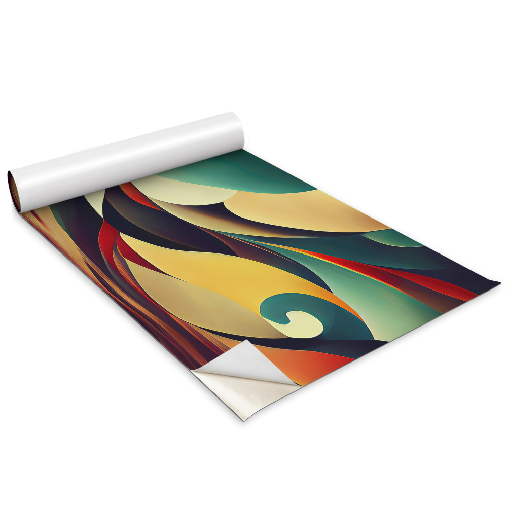 Tapeta na skříň Barevné vlny abstrakce