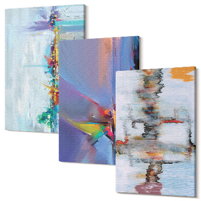 Sada 3 obrazů Styl malby abstraktní kompozice