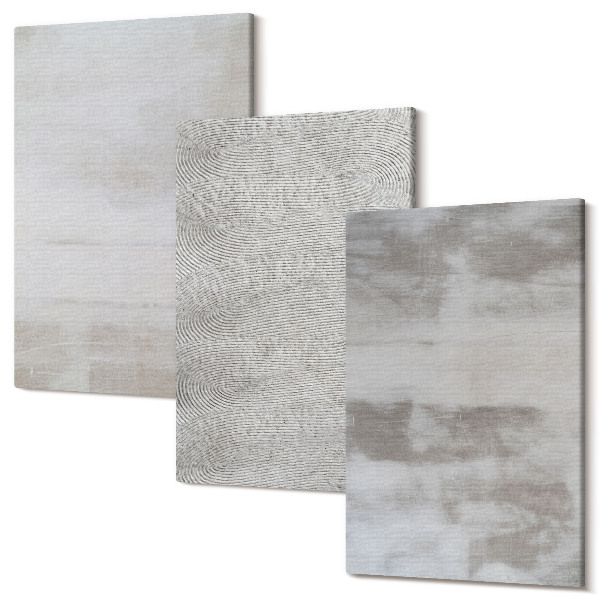 Sada obrazů na zeď triptych Moderní texturní struktury v minimalistickém stylu