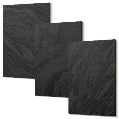 Sada obrazů triptych Tmavé mramorové elegantní textury v okouzlujícím stylu