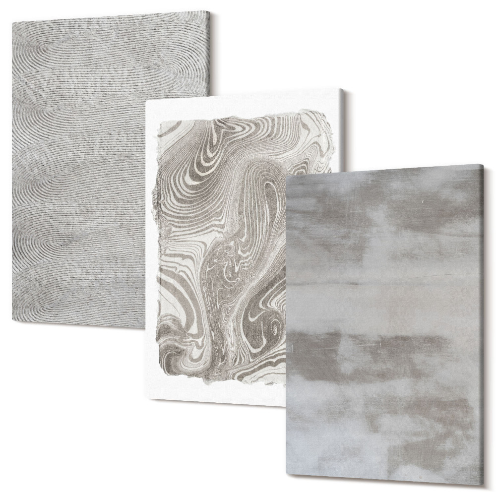 Sada 3 obrazů Průmyslové struktury abstraktní design