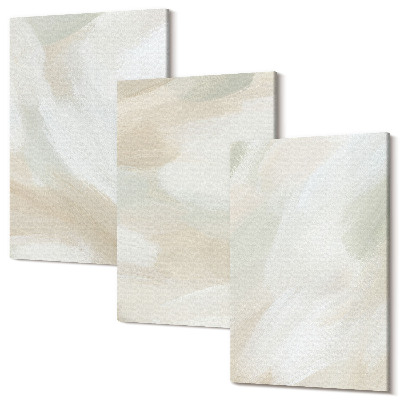 Sada obrazů na zeď triptych Malovat texturu stopy malířského minimalismu