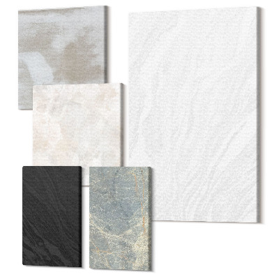 Sada 5 obrazů Různé barvy elegantních kamenných struktur