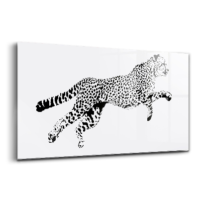 Obraz ze skla Silueta pantera