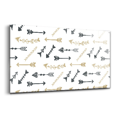 Luxusní skleněný obraz Geometrický hipsterský vzor