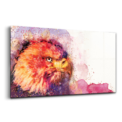 Luxusní skleněný obraz Akvarel na pozadí orla