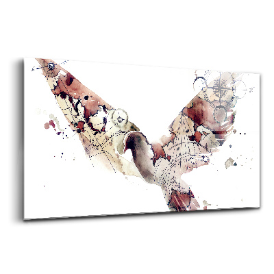 Obraz ze skla Abstraktní pohled na ptáka svobody