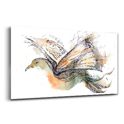 Obraz na skle Ptačí kniha