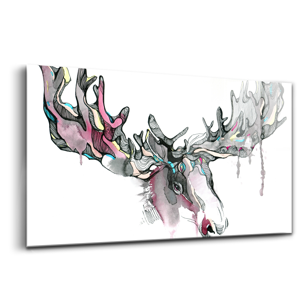 Skleněný obraz na zeď Abstraktní los