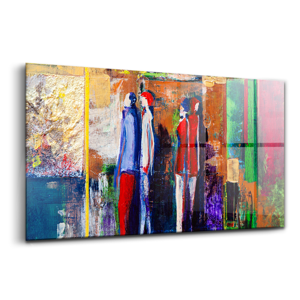 Skleněný obraz Lidé malířské umění