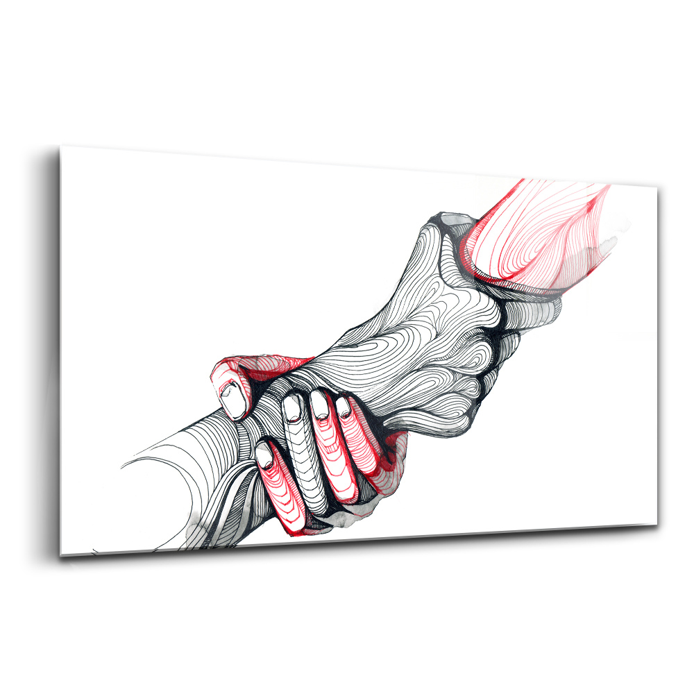 Obraz ze skla Držení rukou