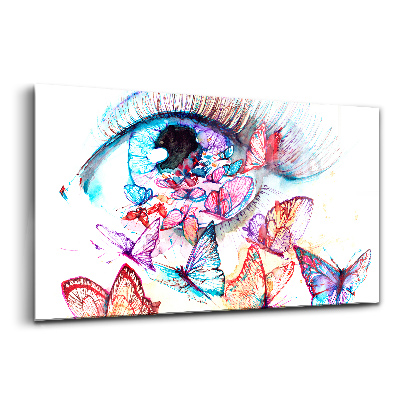 Obraz na skle Barevné motýlí oko