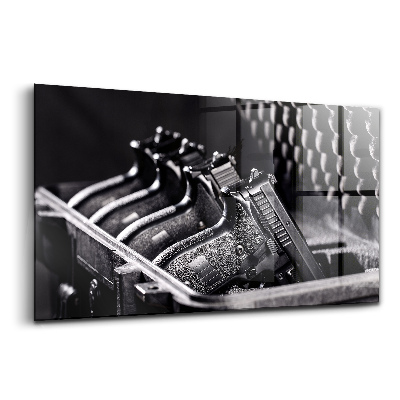 Obraz na skle Zbraň