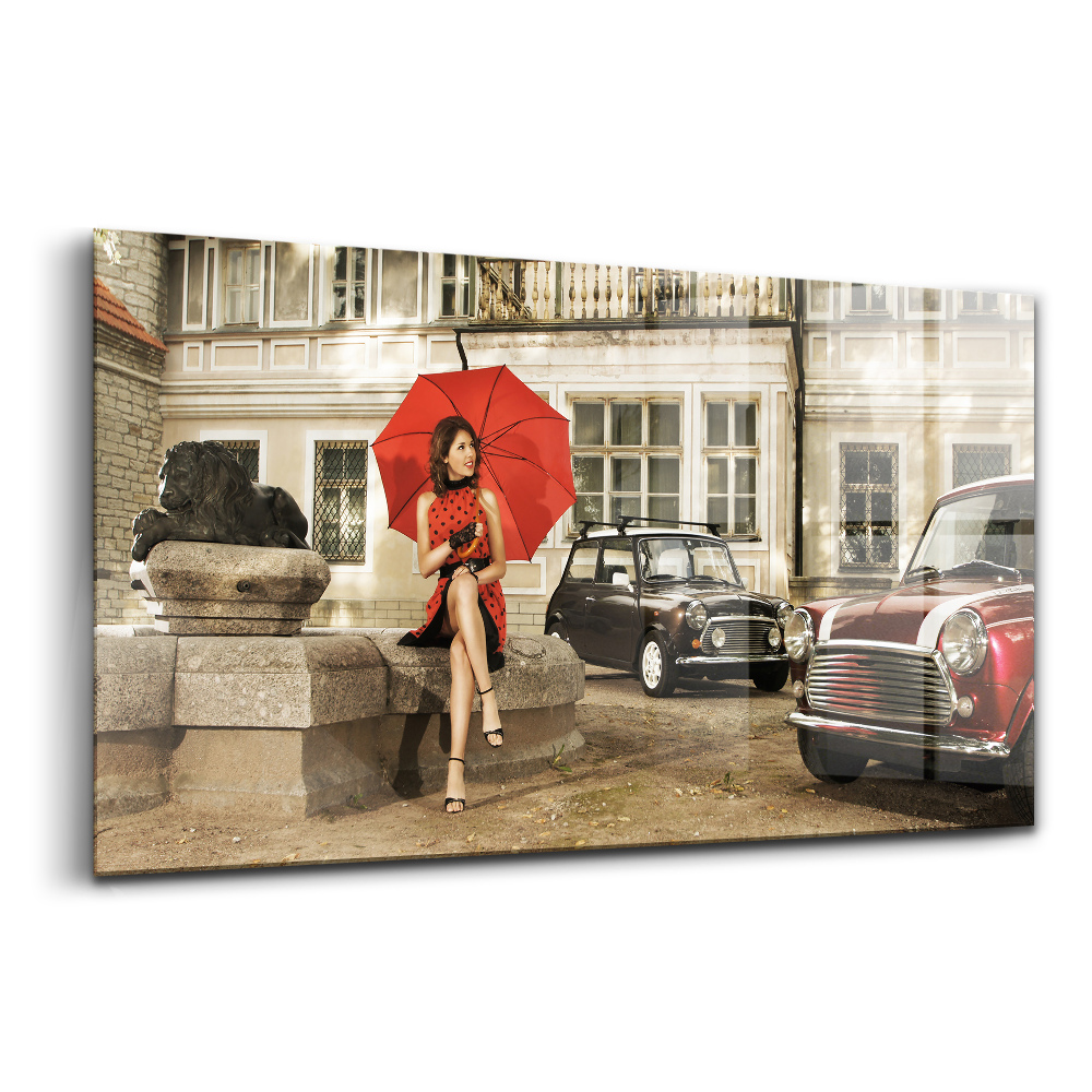 Obraz ze skla Oldschoolová auta