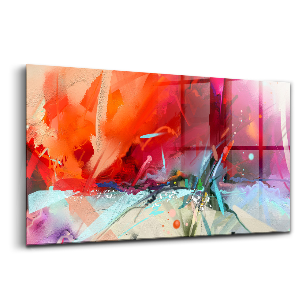 Obraz na skle Abstraktní barvy