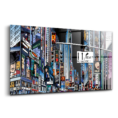 Skleněný obraz New York v noci