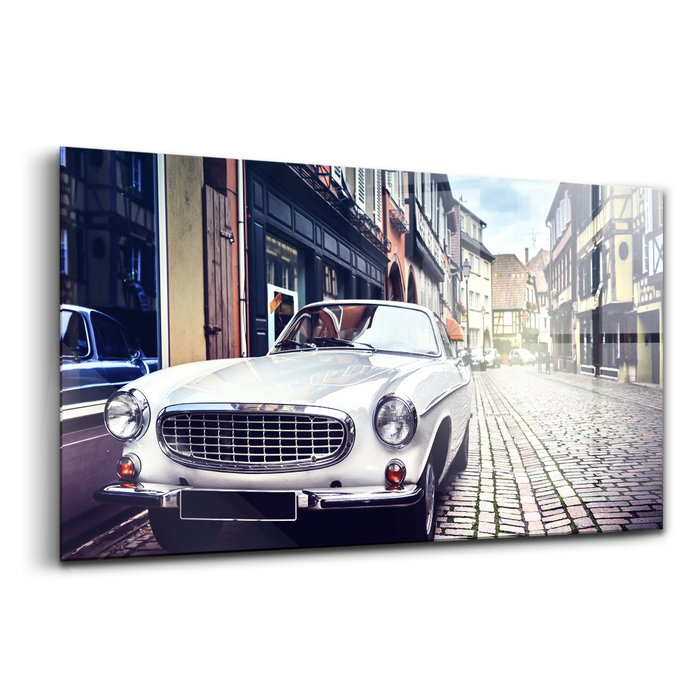 Luxusní skleněný obraz Retro auto
