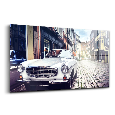 Luxusní skleněný obraz Retro auto
