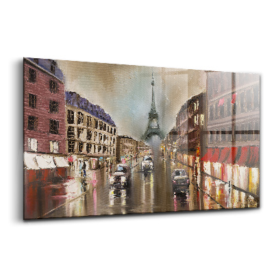 Obraz ze skla Město Paříž