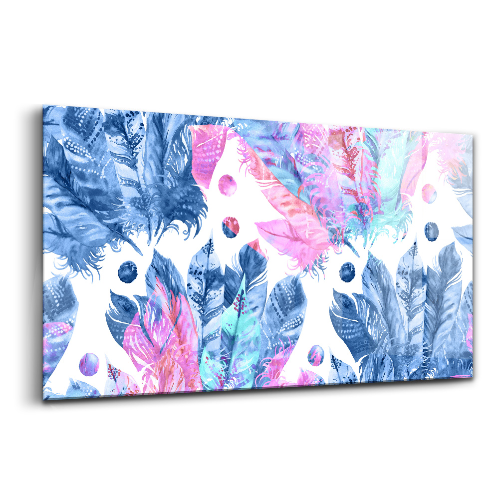 Obraz ze skla Barevné peří