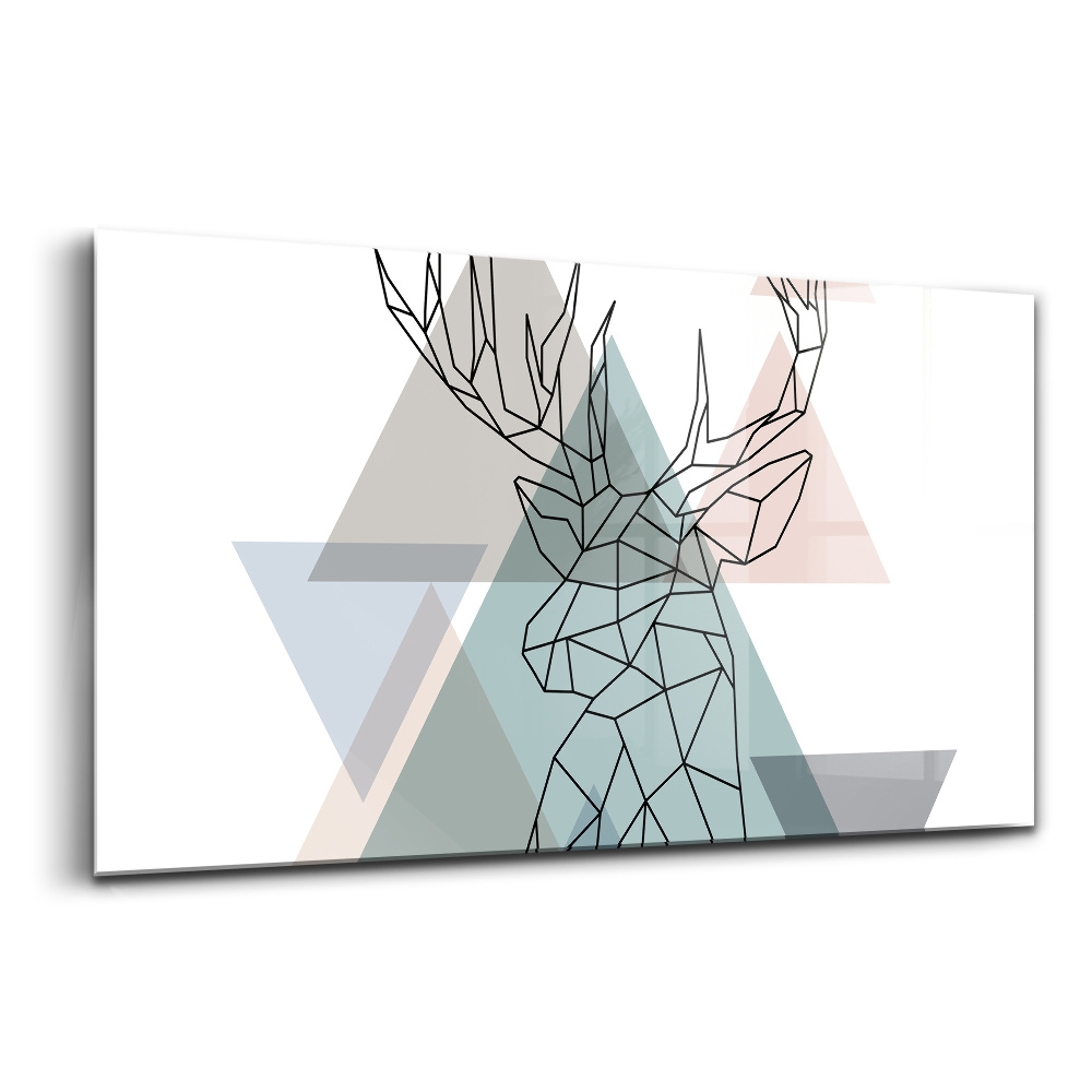 Obraz ze skla Geometrický skandinávský sob