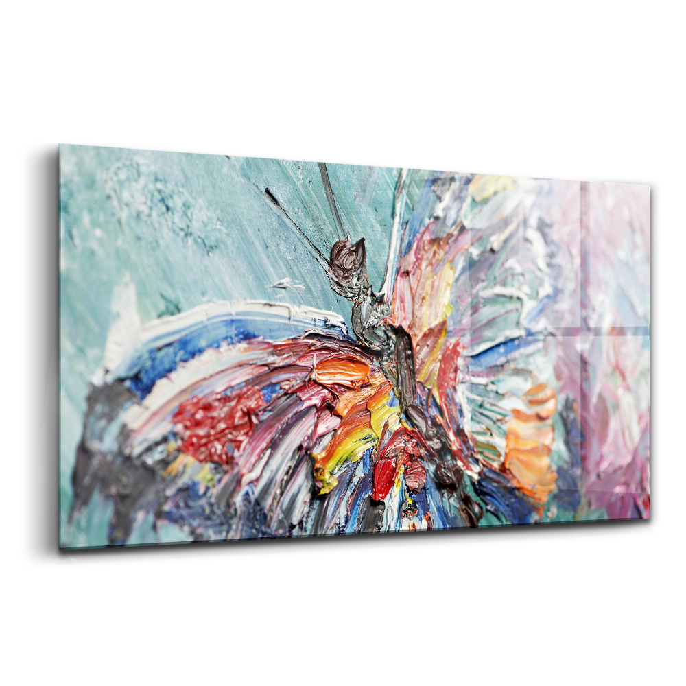 Skleněný obraz na stěnu Detail olejomalby