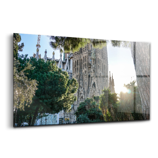 Obraz na skle Park sagrada familia barcelona