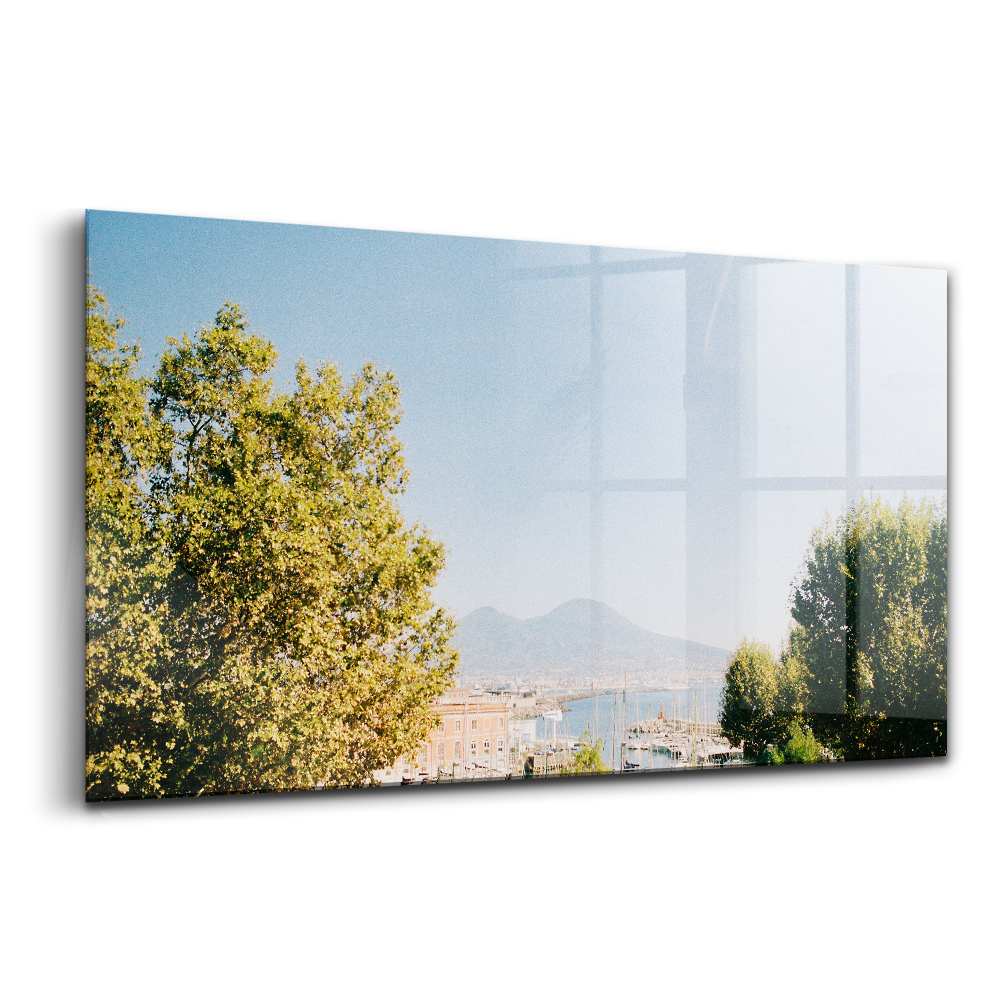 Skleněný obraz Zelené stromy v Neapoli
