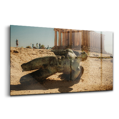 Luxusní skleněný obraz Údolí chrámů v sicilské Itálii
