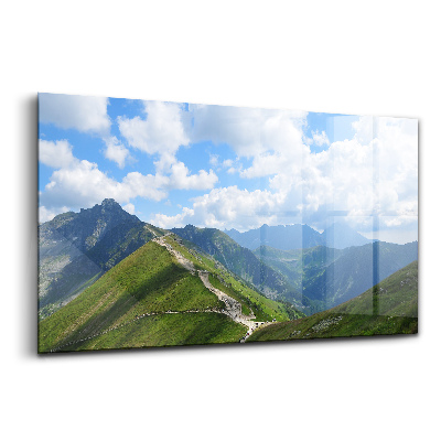 Luxusní skleněný obraz Kasprowy wierch v Zakopane