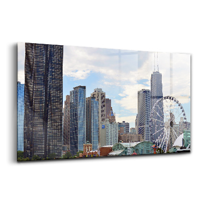 Skleněný obraz na zeď Chicago cityscape