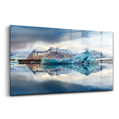 Skleněný obraz Jezero Jokulsarlon Island