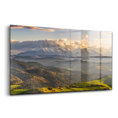 Obraz na skle Pieniny Wysoki Wierch