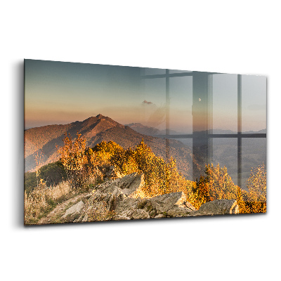 Skleněný obraz na stěnu Bieszczady