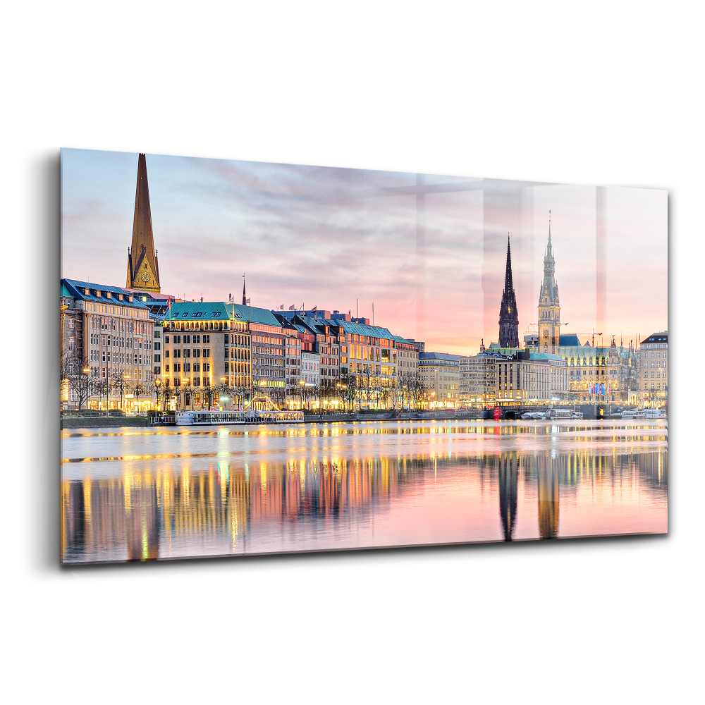Obraz ze skla Alster v Hamburku