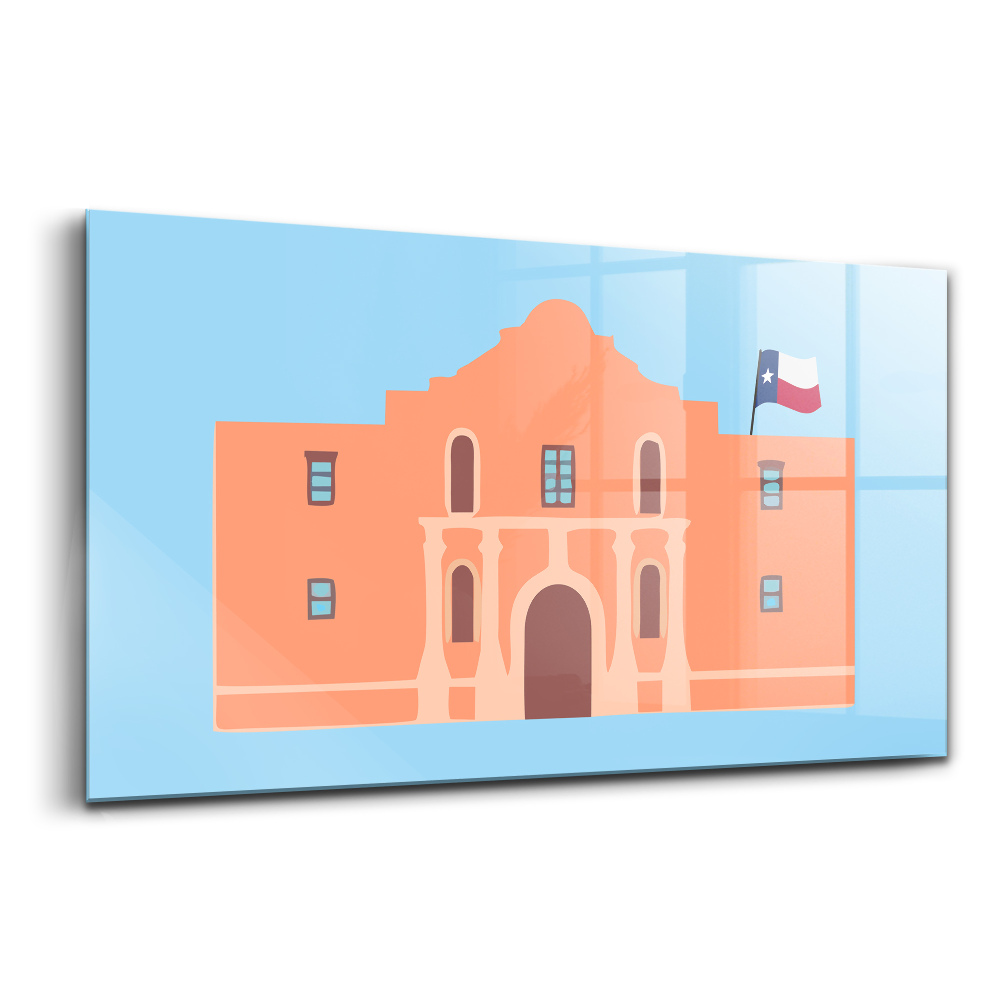 Obraz na skle Památník Alamo v Texasu