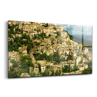 Obraz ze skla Zámek Provence ve Francii