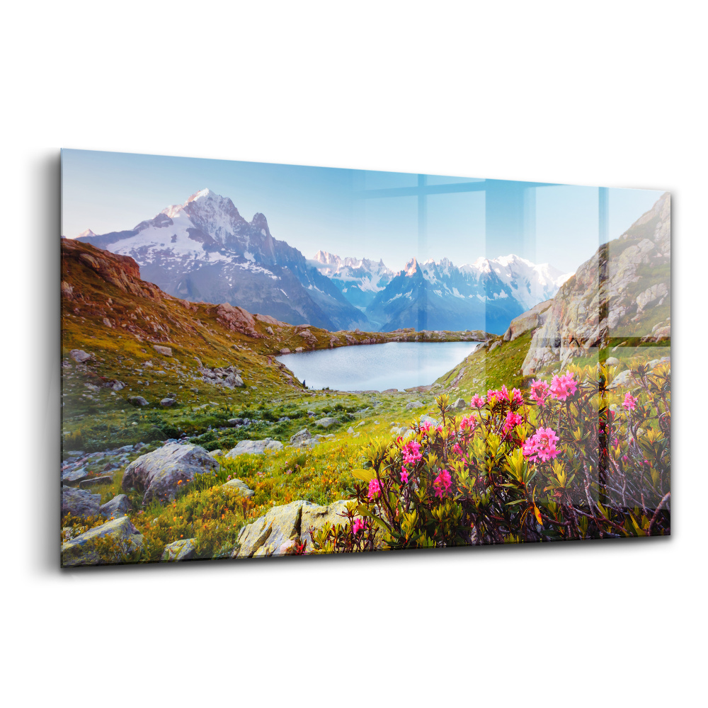 Luxusní skleněný obraz Ledovec Mont blanc Chamonix